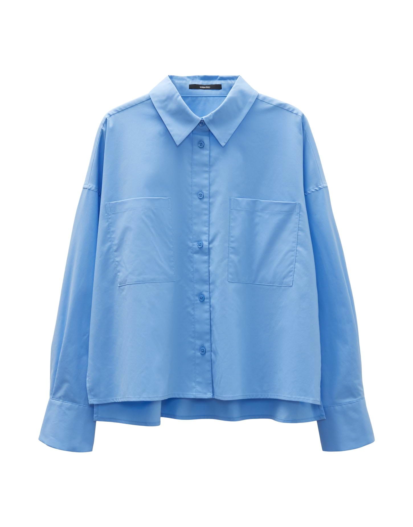 Someday Damen Cordhemd Langarm - ZORTEA Regular Mit Utility Taschen