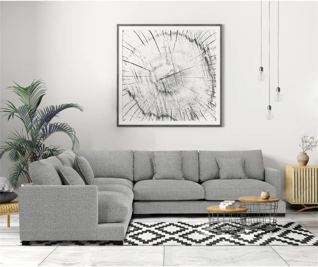 L-Shaped Sectional Sofa,Soft and Comfortable