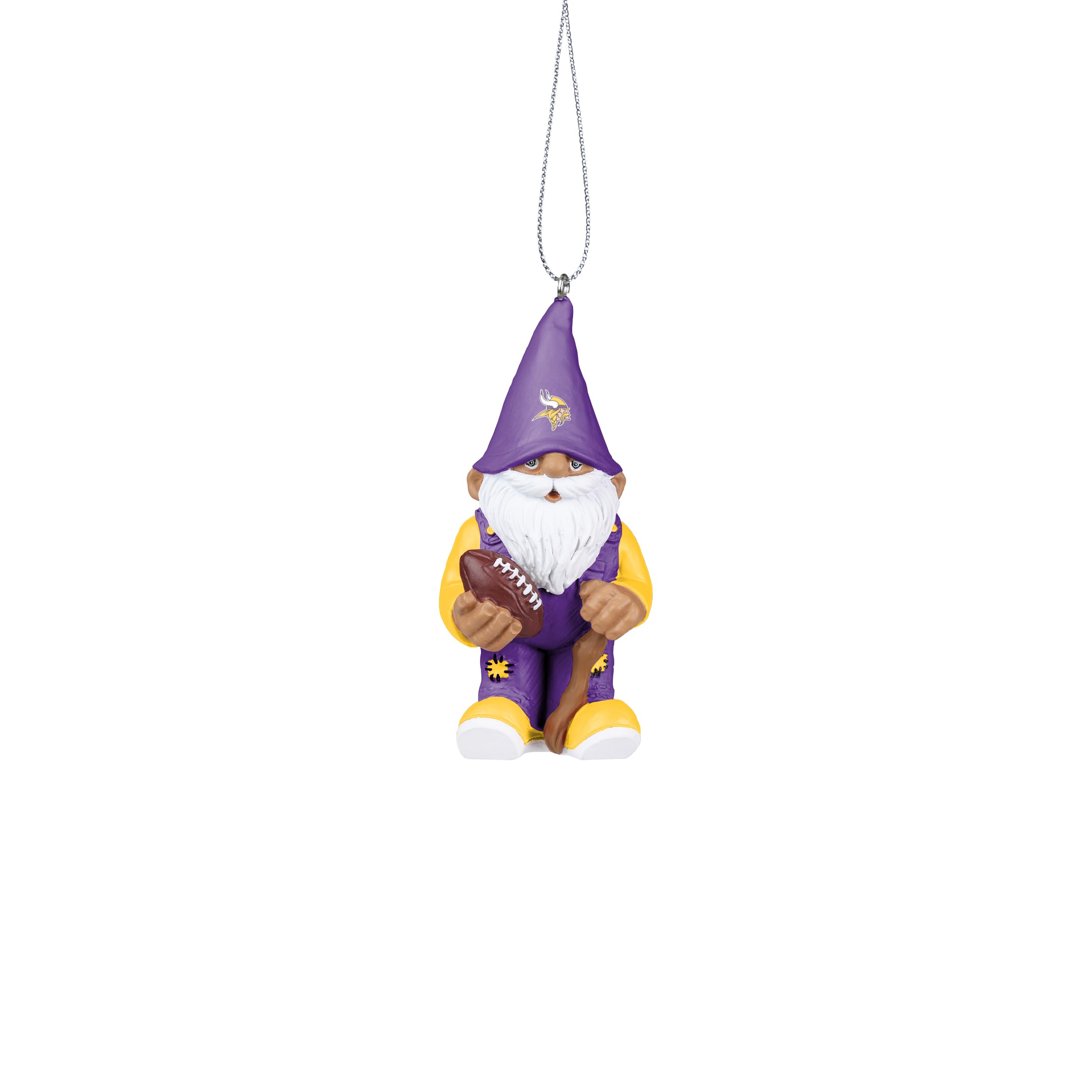 Adorno de gnomo de los Minnesota Vikings FOCO de resina anticaídas para decorar árboles de Navidad