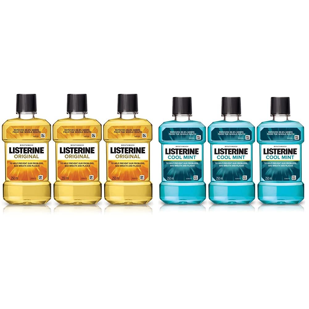 Listerine Original Mouthwash - 250ml (Buy 2 Get 1 Free) & Listerine Cool Mint Mouthwash 250ml (Buy 2 Get 1 Free)-image-14