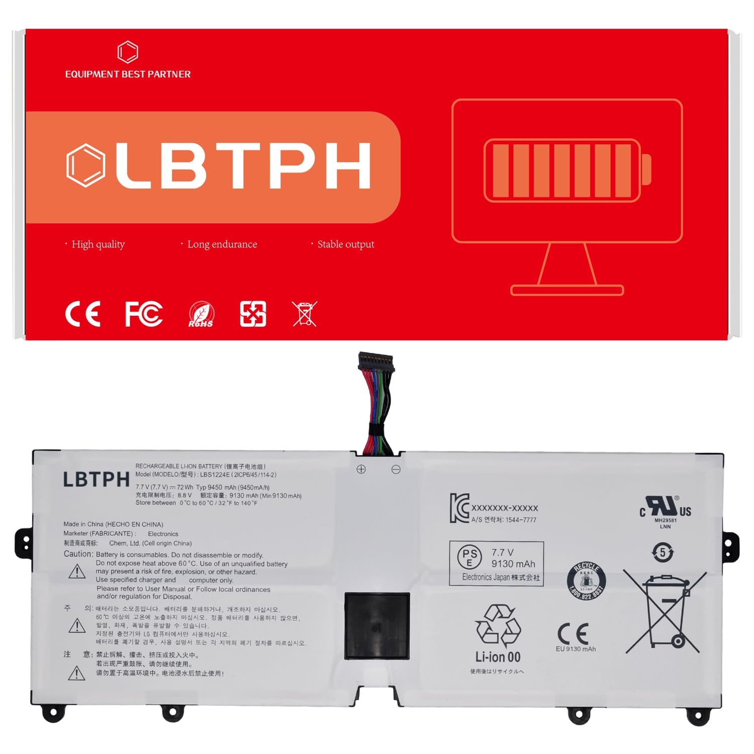 Amazon.com: LBS1224E 72Wh Laptop Battery for LG Gram 2018 13Z980