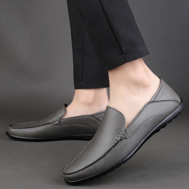Luxury Loafers Men Casual Shoes Slip on Leather Dress Shoes Plus Size Loafer Soft Driving Shoes3