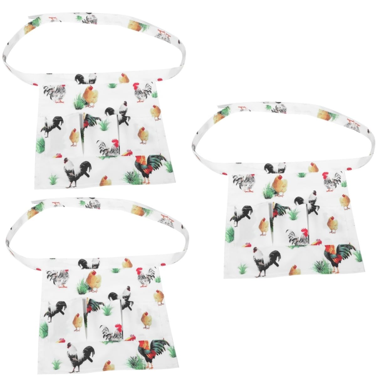 TOPBATHY 3 Pz Grembiule Raccolta Uova Raccolta Delle Uova Grembiule Da Cucina Azienda Agricola Azienda Con Di Gallina Tela Trasportare Le Tasca Bambino