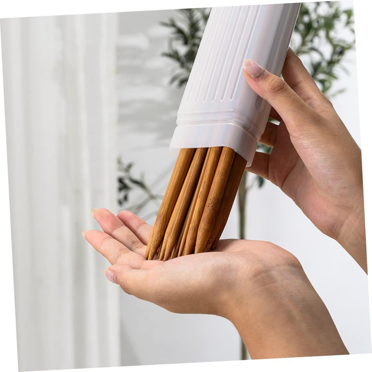 OFFIGAM 5pcs Knitting Needle Storage Tube Plastic Needle Organizer for Sewing for for -Color