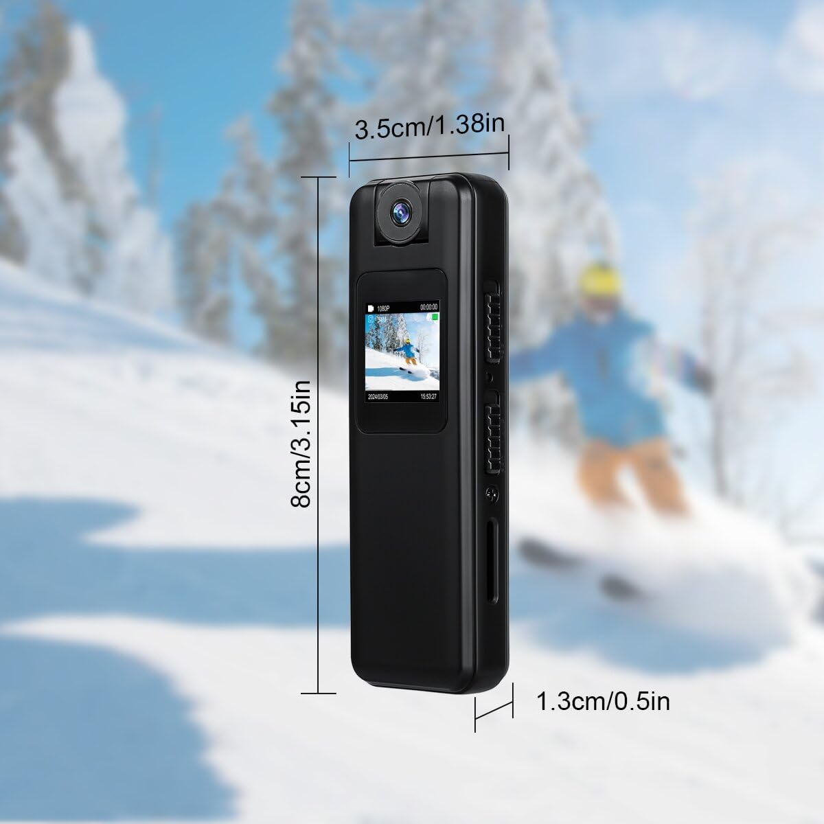 Body Cameras with Audio and Video Recording 1080P HD Video Voice Recorder, Body Cam with 64GB TF Card,Lens Rotation 180°, Night Vision, Magnetic Suction and Clamp, 0.85-inch Color Screen bodycamera+64G SD card image 6 of 6 B0DPQ3MN9W