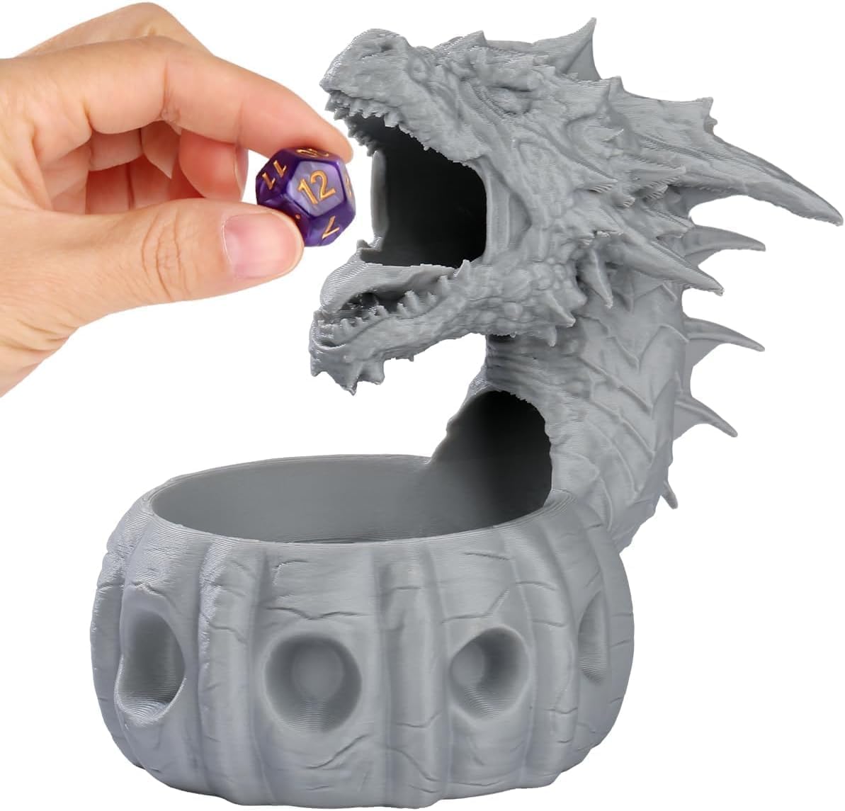 DND Dragon Dice Tower, Suitable for Dice Smaller Than 16mm, 3D Resin Dice Tray, Tabletop Dice Game Accessories
