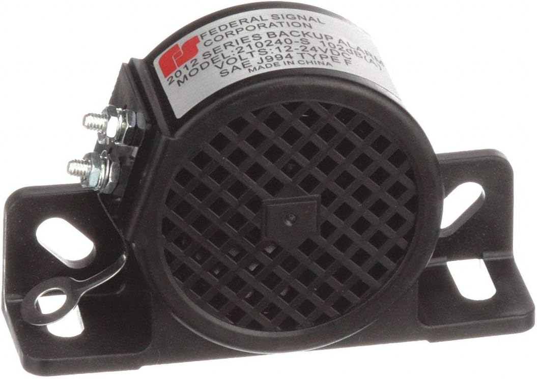 Federal Signal 210240-S 2012 Series Back-Up Alarm, Stud Terminals, 102 dB(A)