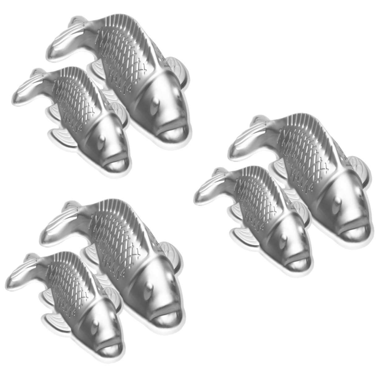MAGICLULU 3 Set Di Per Dolci in Metallo A Forma Di Pesce Stampo Per Dolci Da Forno Per Casa Hotel Ristoranti 2 Pezzi * 3