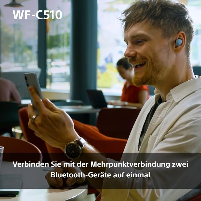 Sony WF-C510 Bluetooth Fülhallgató Multipoint Kapcsolat, IPX4 Vízálló, 22H Akkumulátor - black, WF-C510