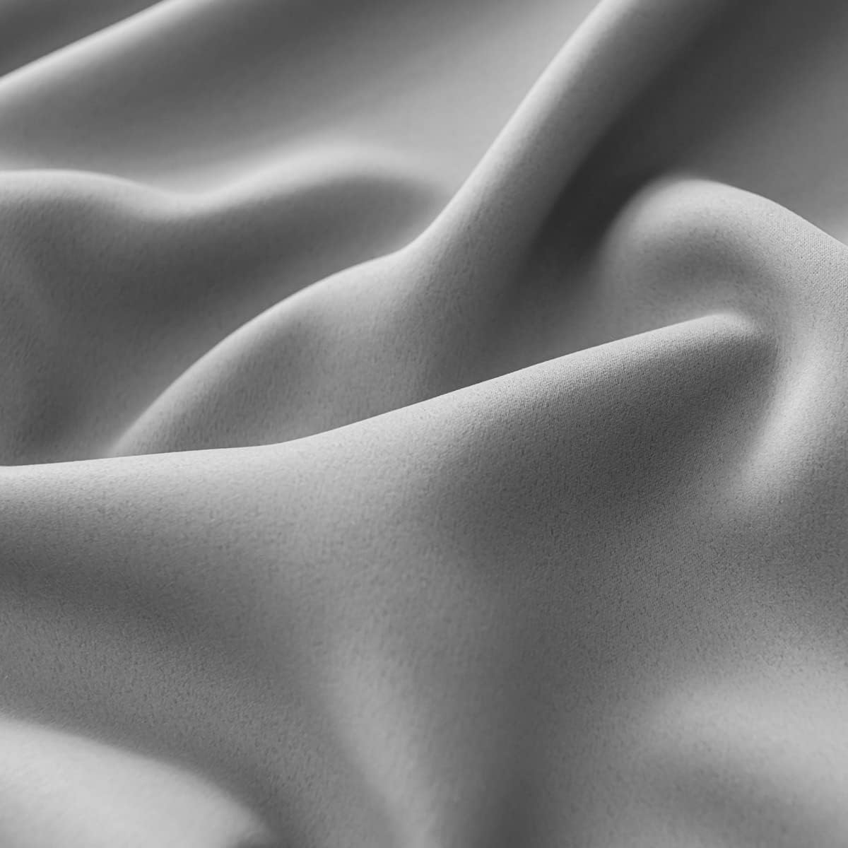 Window Grey Blackout Curtains for Bedroom 90 inches Long 2 Panels Set Grommet Blackout Drapes Energy Saving Noise Reducing Thermal Insulated for Bedroom Living Room Nursery