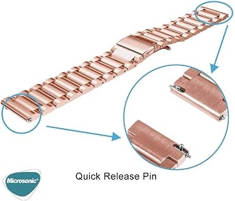 Microsonic Xiaomi Watch S4 Metal Stainless Steel Kordon Siyah [Watch S4 ile Uyumlu Kordon - Siyah]