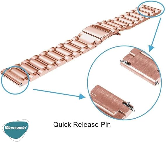 Microsonic Xiaomi Watch S4 Metal Stainless Steel Kordon Siyah [Watch S4 ile Uyumlu Kordon - Siyah]