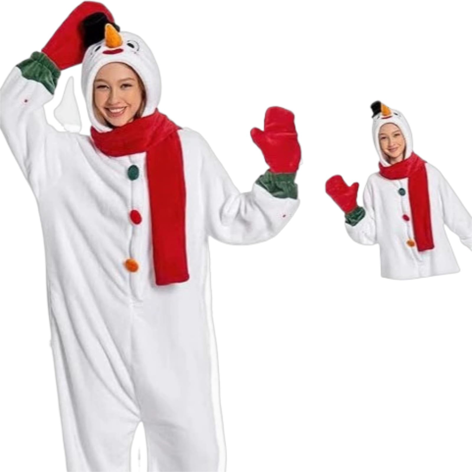 Générique Costume Enfant Grenouillère De Noël En Pilou Pour Fête Costumée Et Pyjama Party Tenue De Renne Ou Bonhomme De Neige Déguisement Douillet Pour Enfant Confortable