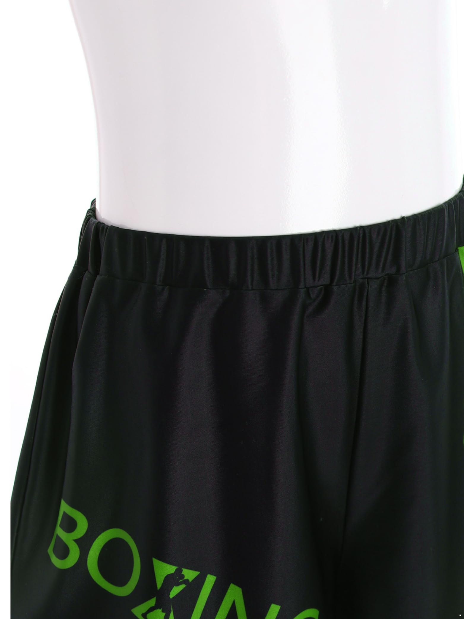 Pantalones cortos de boxeo, cintura elástica, pantalones cortos Muay Thai MMA Kick Boxing cortos deportivos de combate de 5 a 16 años