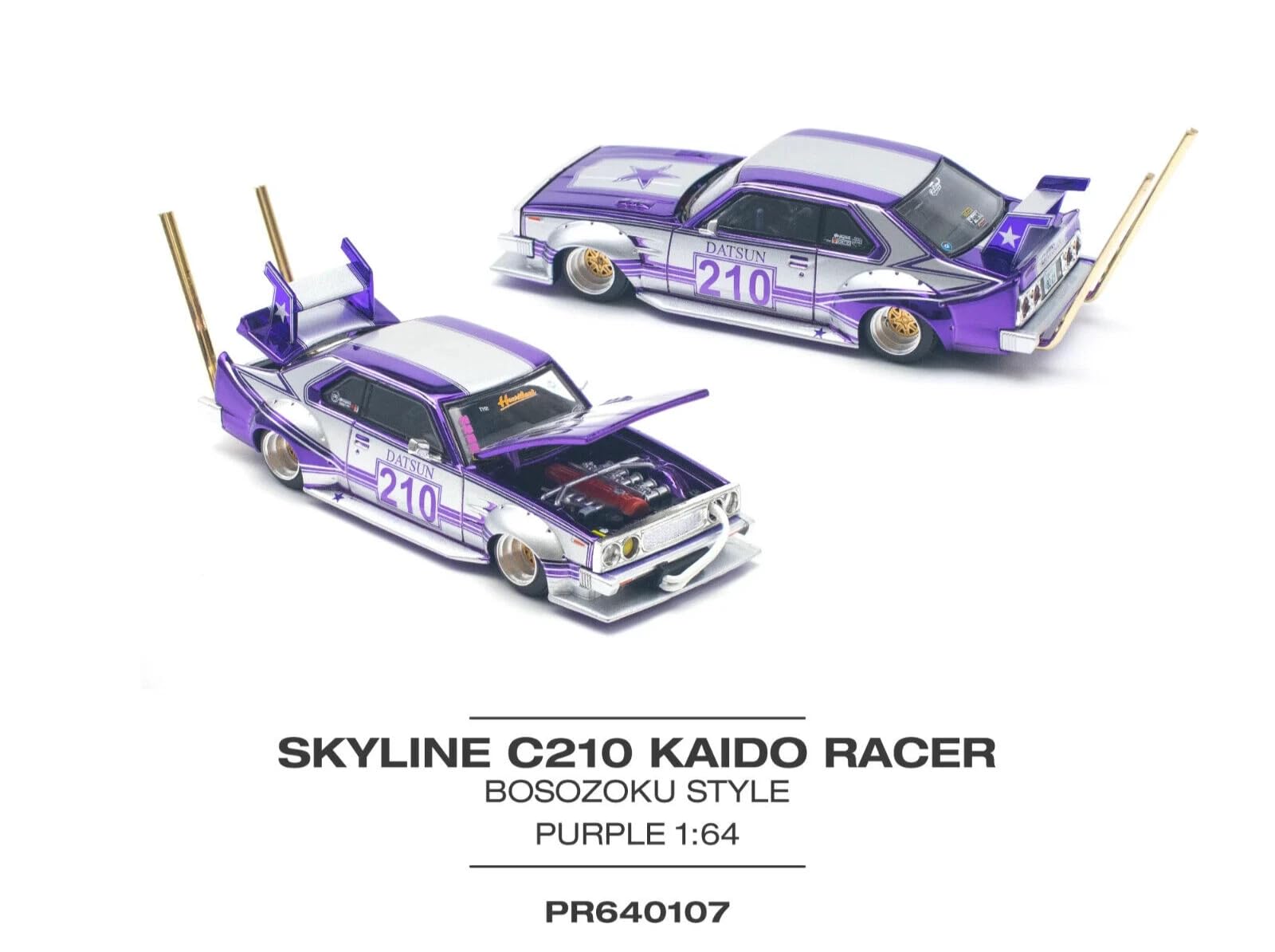 POPRACE 1/64 スカイライン C210 カイドウレーサー POP RACE 1/64 SKYLINE C210 KAIDO RACER (BOSOZOKU STYLE