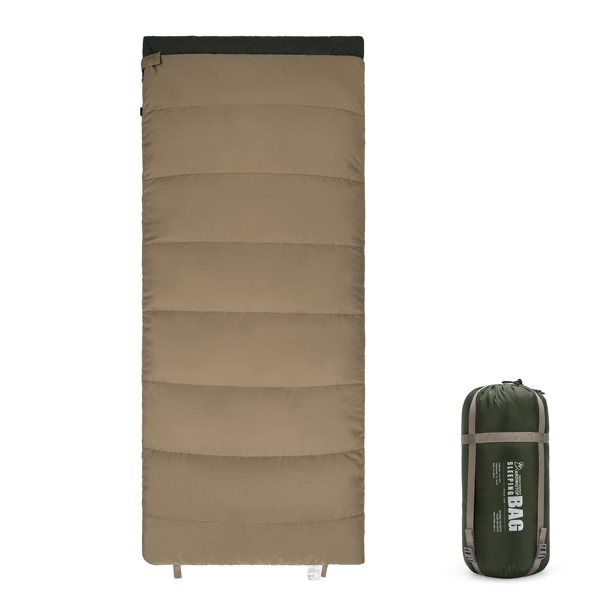 Mardingtop Saco de dormir para exteriores, ligero, cálido, para adultos y niños, verano e invierno, para camping, viajes
