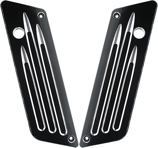 Saddlebag Saddle Bag Latch Covers Hardware Mount Compatible for 1993-2013 Harley Davidson Road Glide Touring Street Glide Electra Glide (Black)