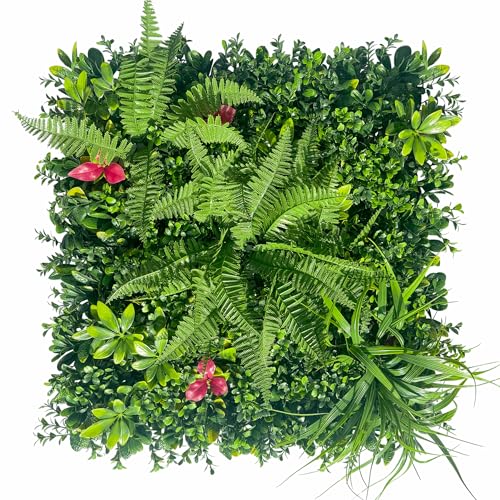 ODTORY Artificial Grass Wall Backdrop Panels: 20X20 in 12P UV-Anti