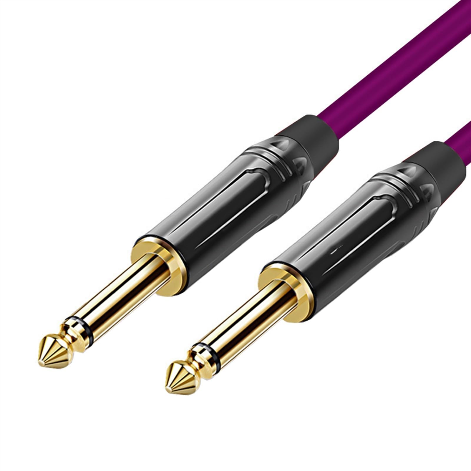 Cable De Audio De Guitarra Cable de extensión de conexión de para guitarra de 6,35mm, micrófono amplificador mezclador de guitarra macho a macho de 6,5mm (Color : 2, Size : 80m)