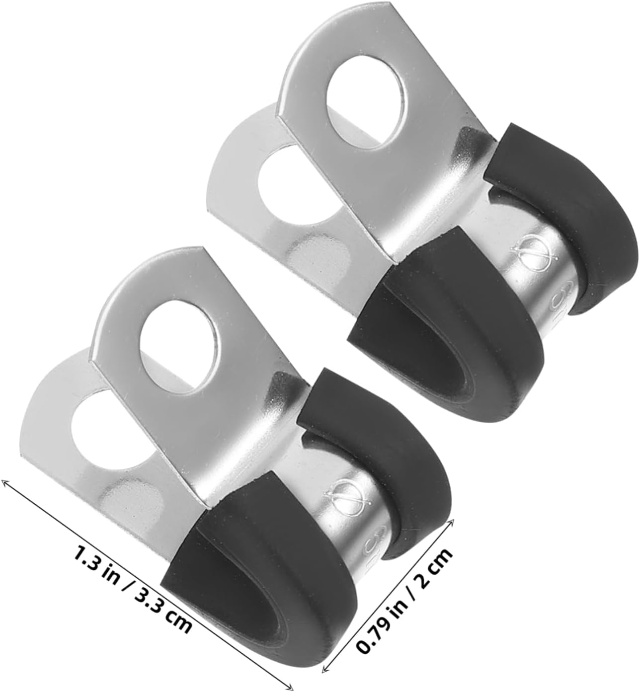 20pcs Heavy Duty Tube Clamps for Secure Pipe Strap Clips Easy Installation and Versatile Bracket Clamps for Various Applications