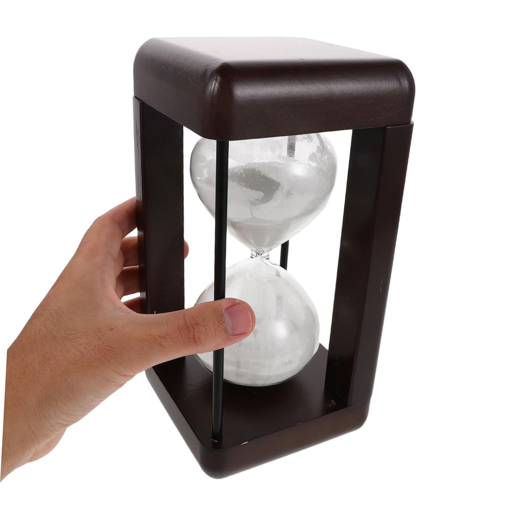 Temporizador de Arena de Mesa de Vidrio Rellenable para Decoración Retro de Escritorio