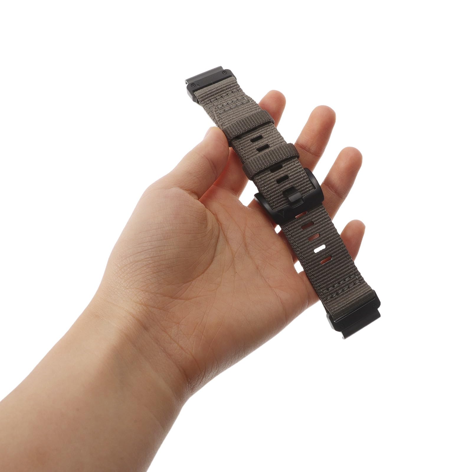 Cinturino in nylon per orologio: cinturino di ricambio a sgancio rapido per uomo e donna - cinturino decorativo casual per feste e occasioni speciali - compatibile con Garmin nero
