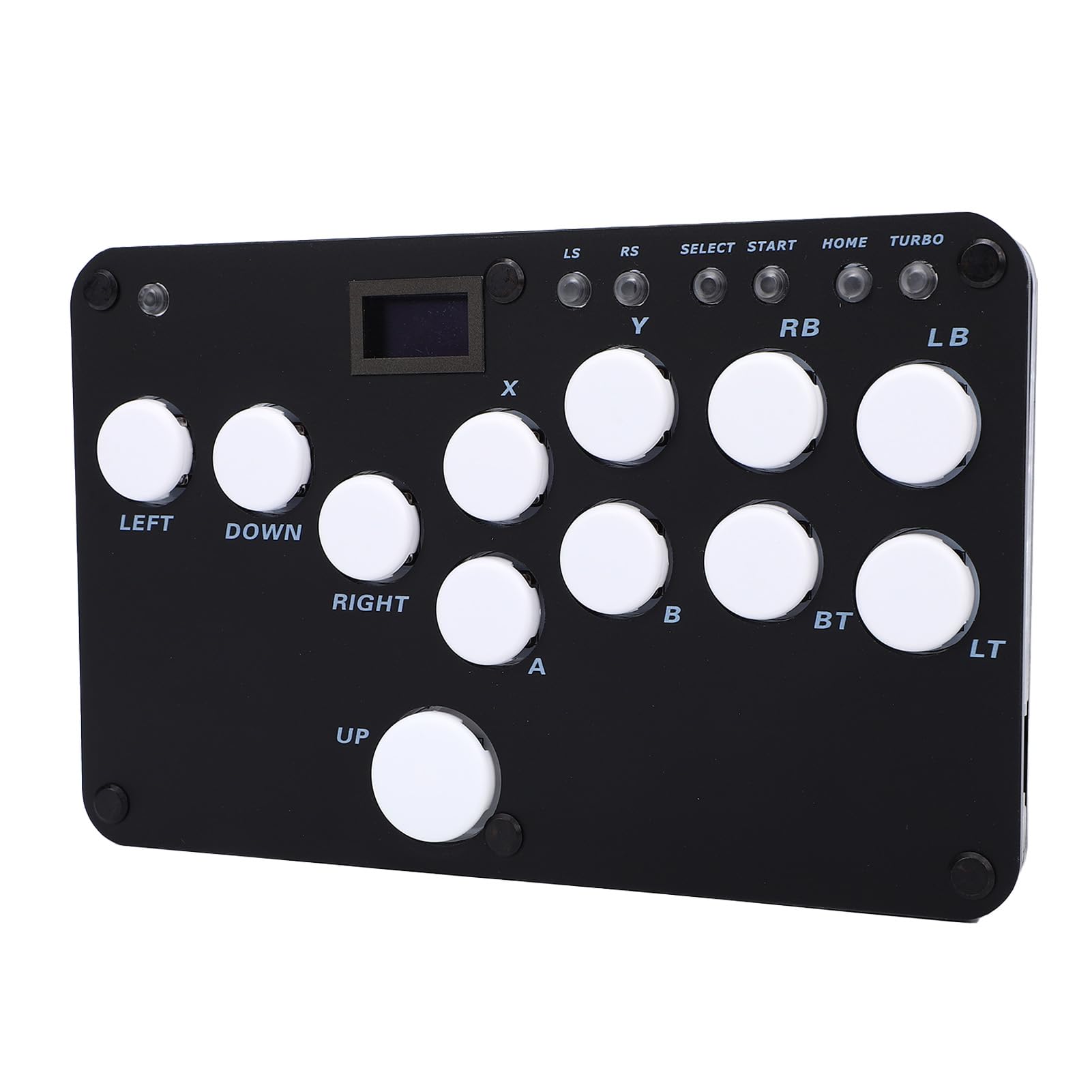 HUSHUI Controller Personalizzabile Fight Stick RGB a Bassa Latenza per Giochi Acrilico 12 Tasti