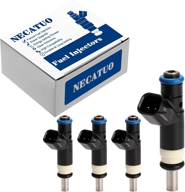 Kit com 4 bicos injetores de combustível NECATUO FJ1058 para Chrysler, Dodge e Jeep – 4 unidades