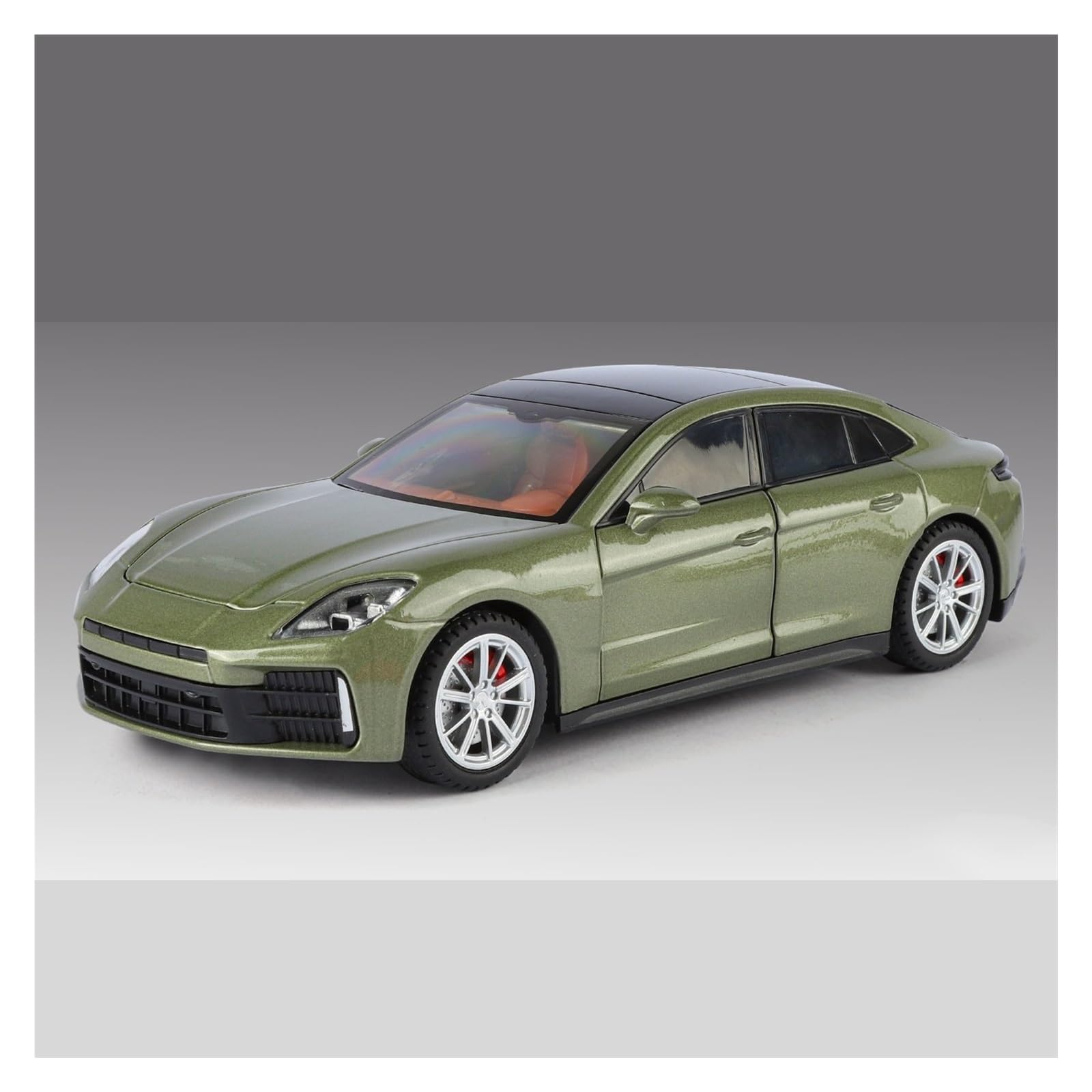 MOCALUX Scale Die-Cast Model Car 1:24 For Panamera Alloy Metal Diecast Model Car Collectibles Hobby(Green)