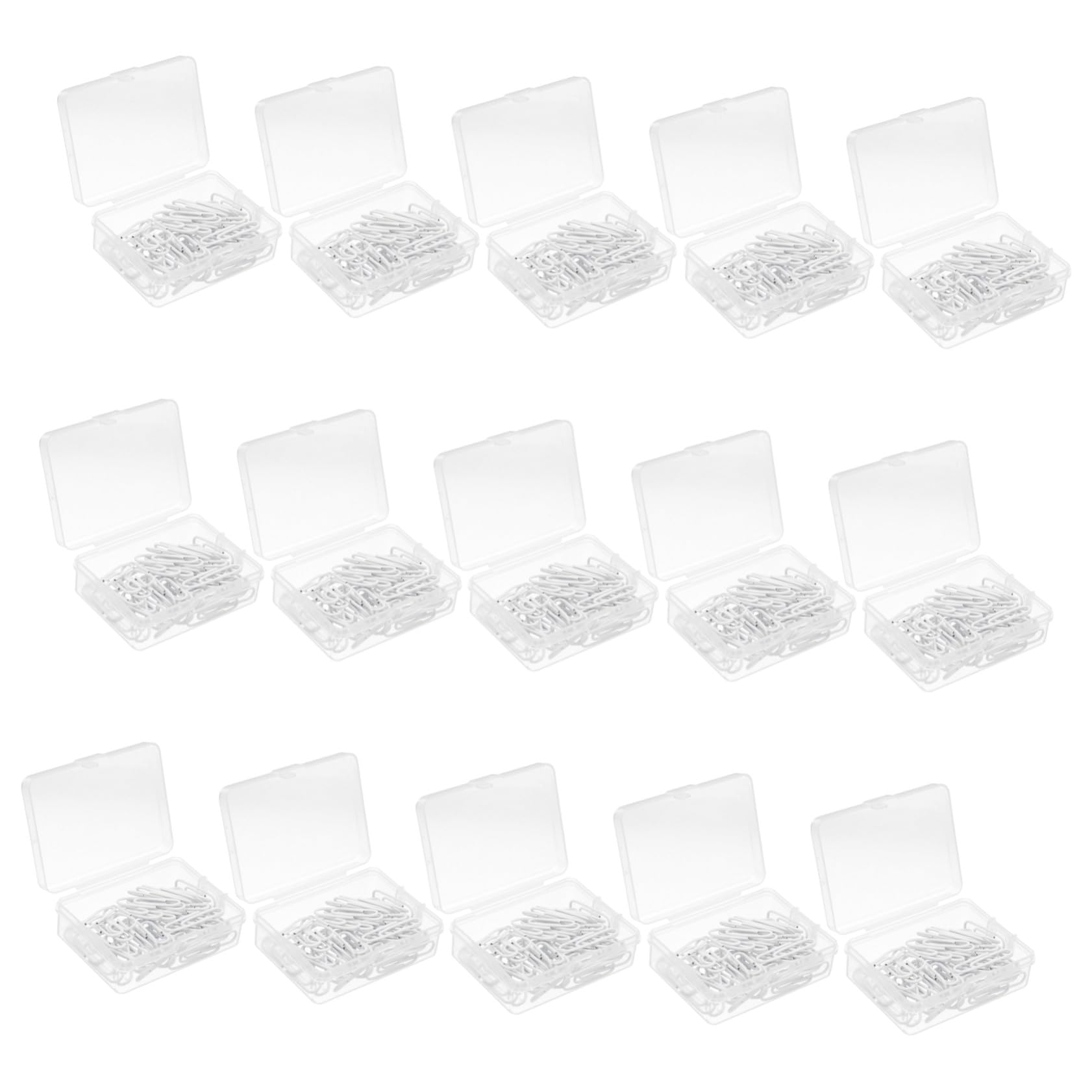 NUOBESTY 750 Stück büroklammern Papierklammern Papierclips White