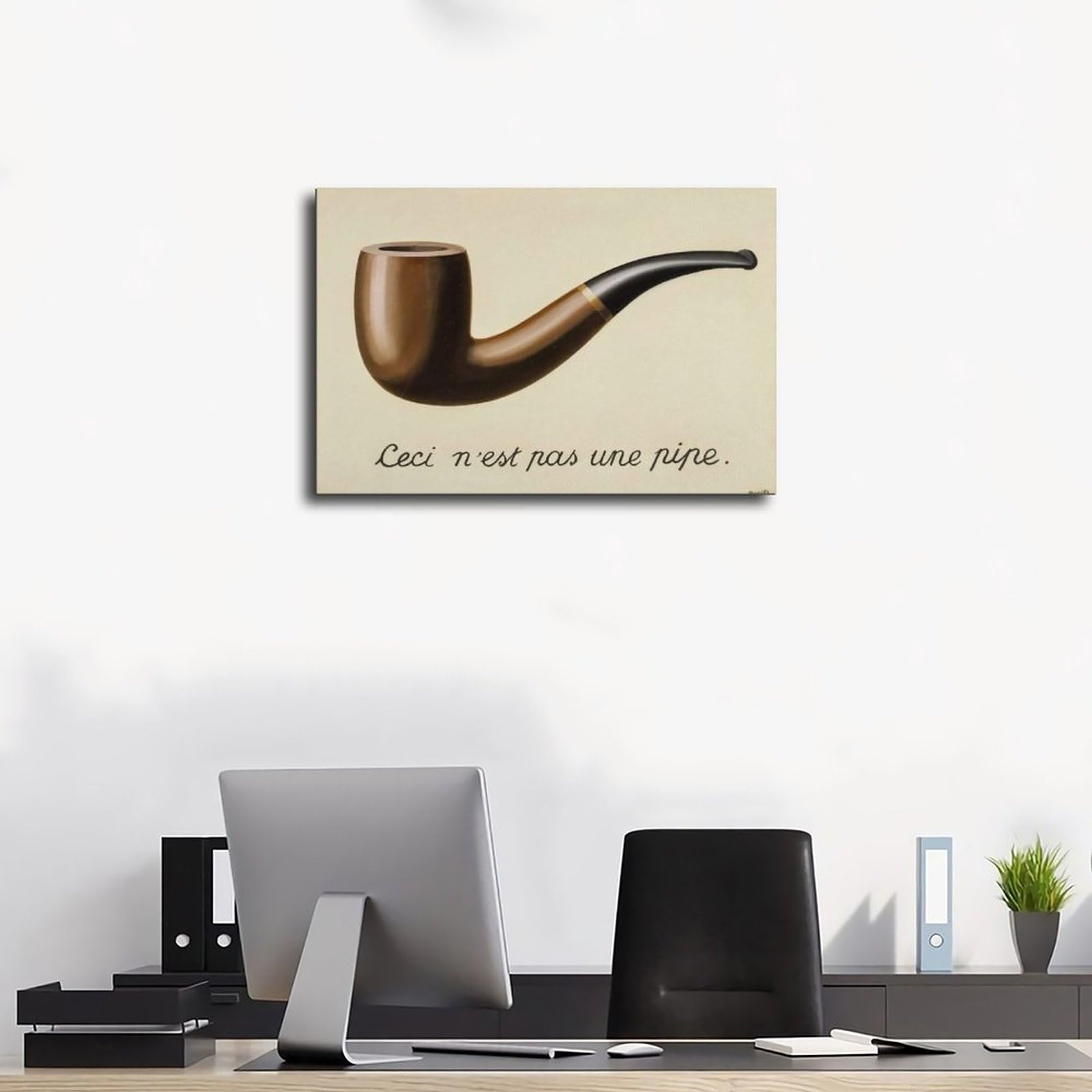 This Is Not A Pipe René Magritte canvas print