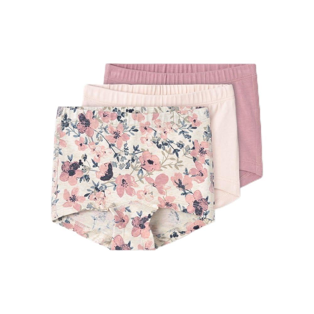 Name IT Mädchen Nmftights 3p Nostalgia Flower Noos Unterhose (3er Pack)