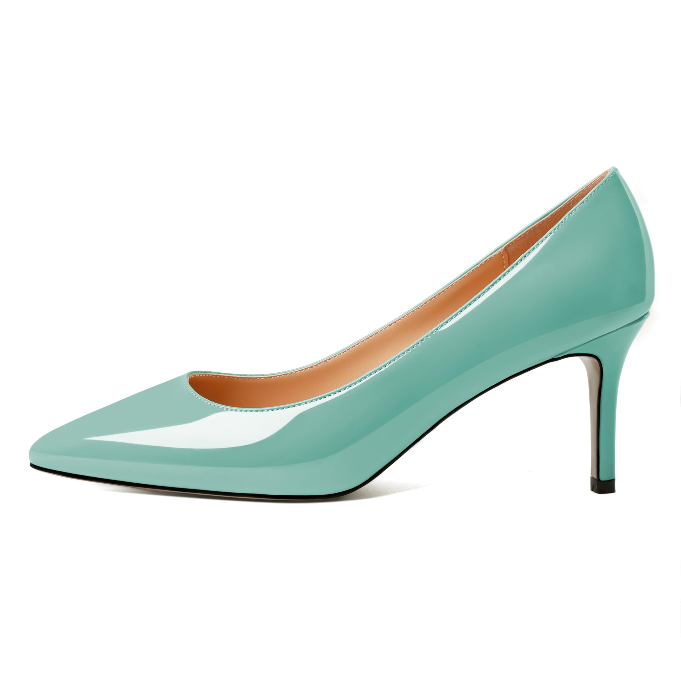 Soireelady Femmes Bout Pointu Talons Aiguilles 6.5cm Pantoufles Confortables Mariage Partie Robe Chaussures