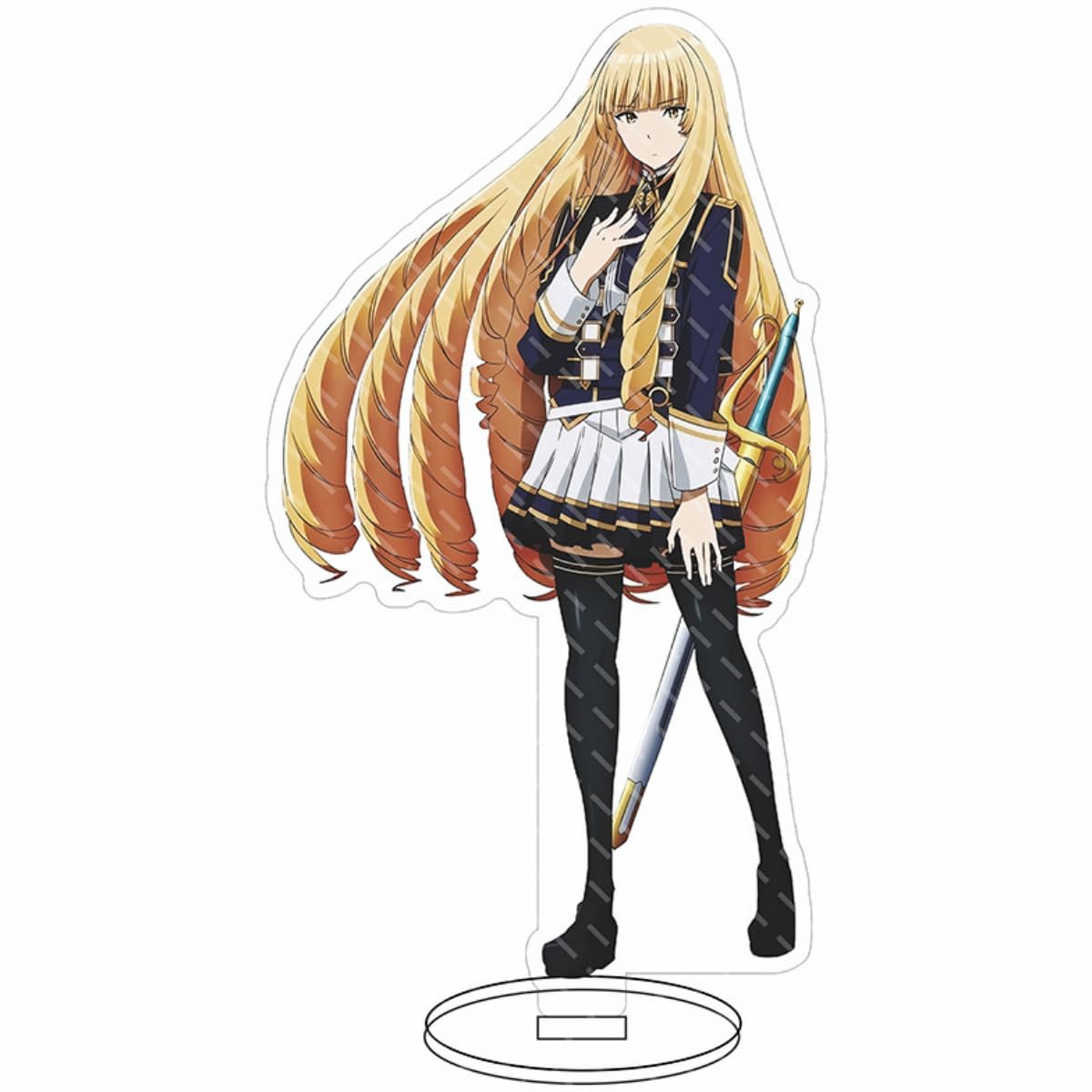 Support Figurine Acrylique Alpha - Collection, Décoration Gamer Et Cosplay - 15 Cm De Haut