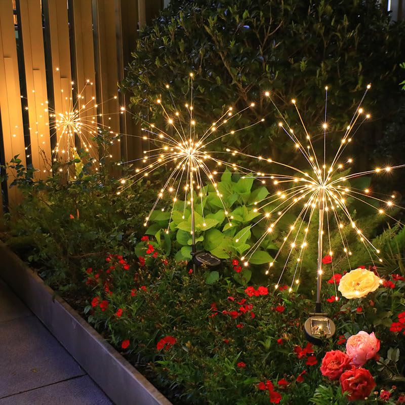 Décoration de jardin solaire 150 LED étanche pour baliser une allée sombre