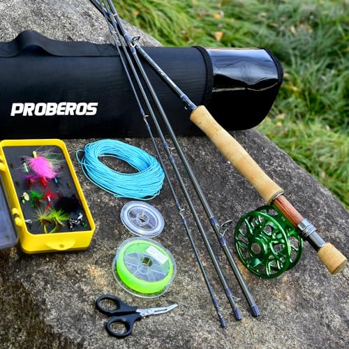Pêche à la mouche combo PROBEROS pour vos week-ends nature en rivière - 7