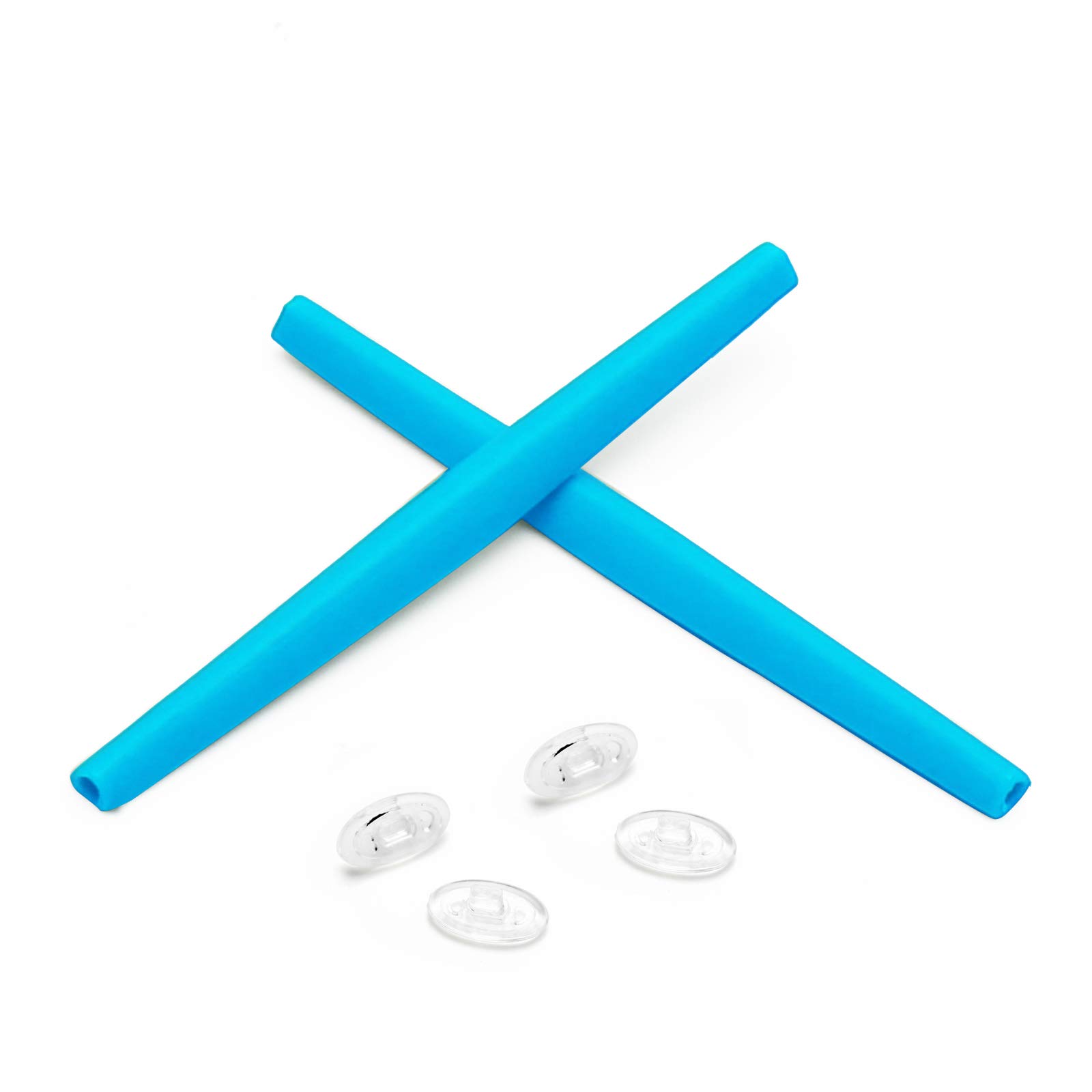 Replacement Earsocks &amp; Nosepieces Rubber Kits for Oakley Whisker Sunglasses (Sky Blue, 0)