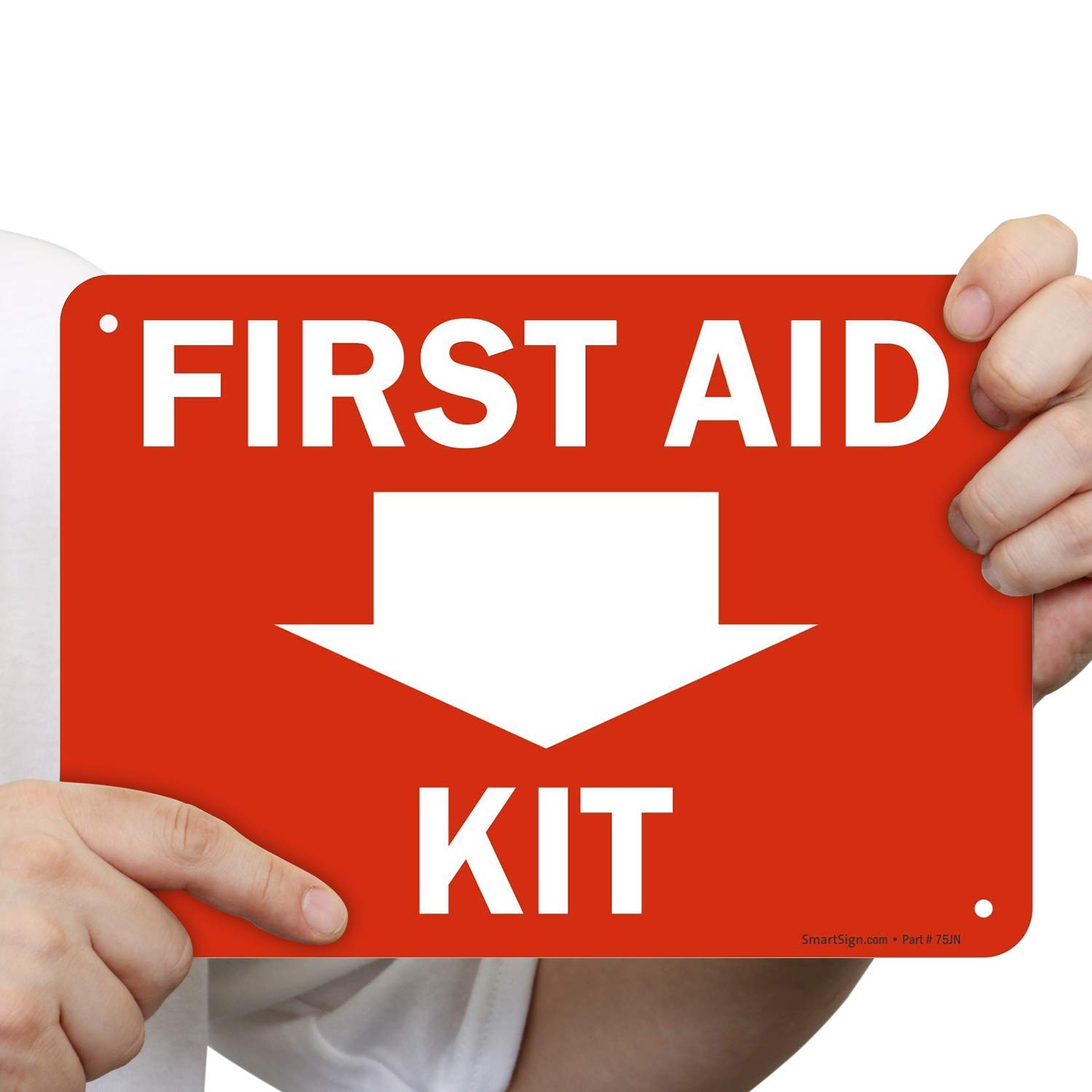 amazon-com-smartsign-first-aid-kit-sign-with-down-arrow-7-x-10-plastic-industrial-scientific for First Aid Sign Free Printable Amazon.com: SmartSign