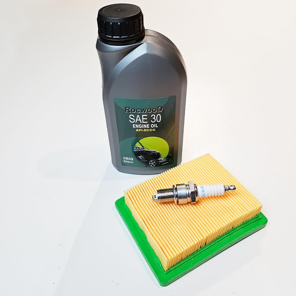 Service Kit for Hyundai Lawnmowers: - Air filter, Spark plug & Engine Oil fits HYM510SP, HYM510PE & HYM510SPEZ