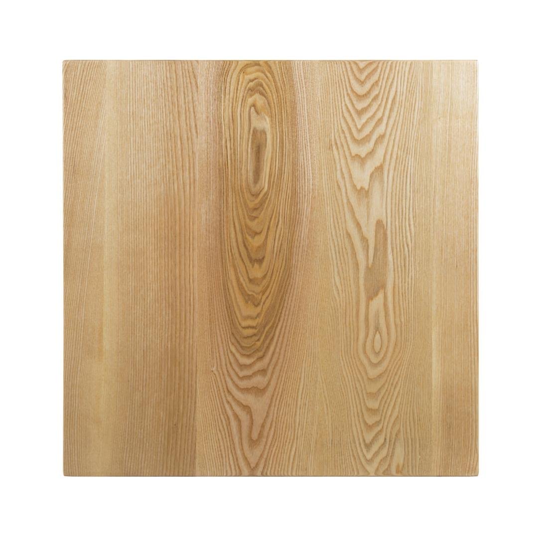Bolero Mange-Debout Noir avec Plateau en Bois de frêne, Cadre en Acier Noir et Plateau en frêne, Taille : 1040 (H) x 600 (L) x 600 (P) mm, FB595