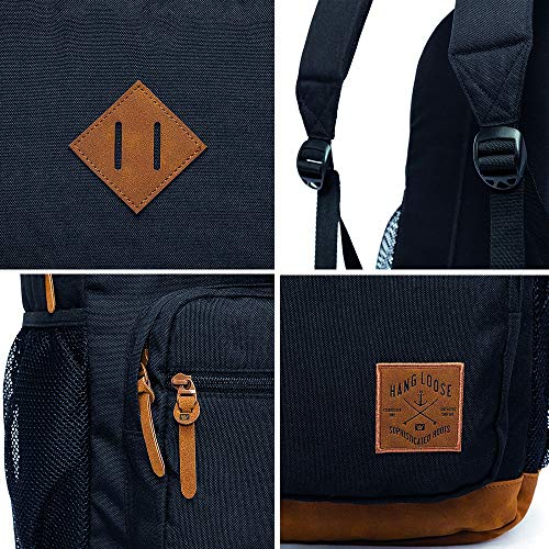 Mochila Bolsa Escolar Preta Hang Loose Original