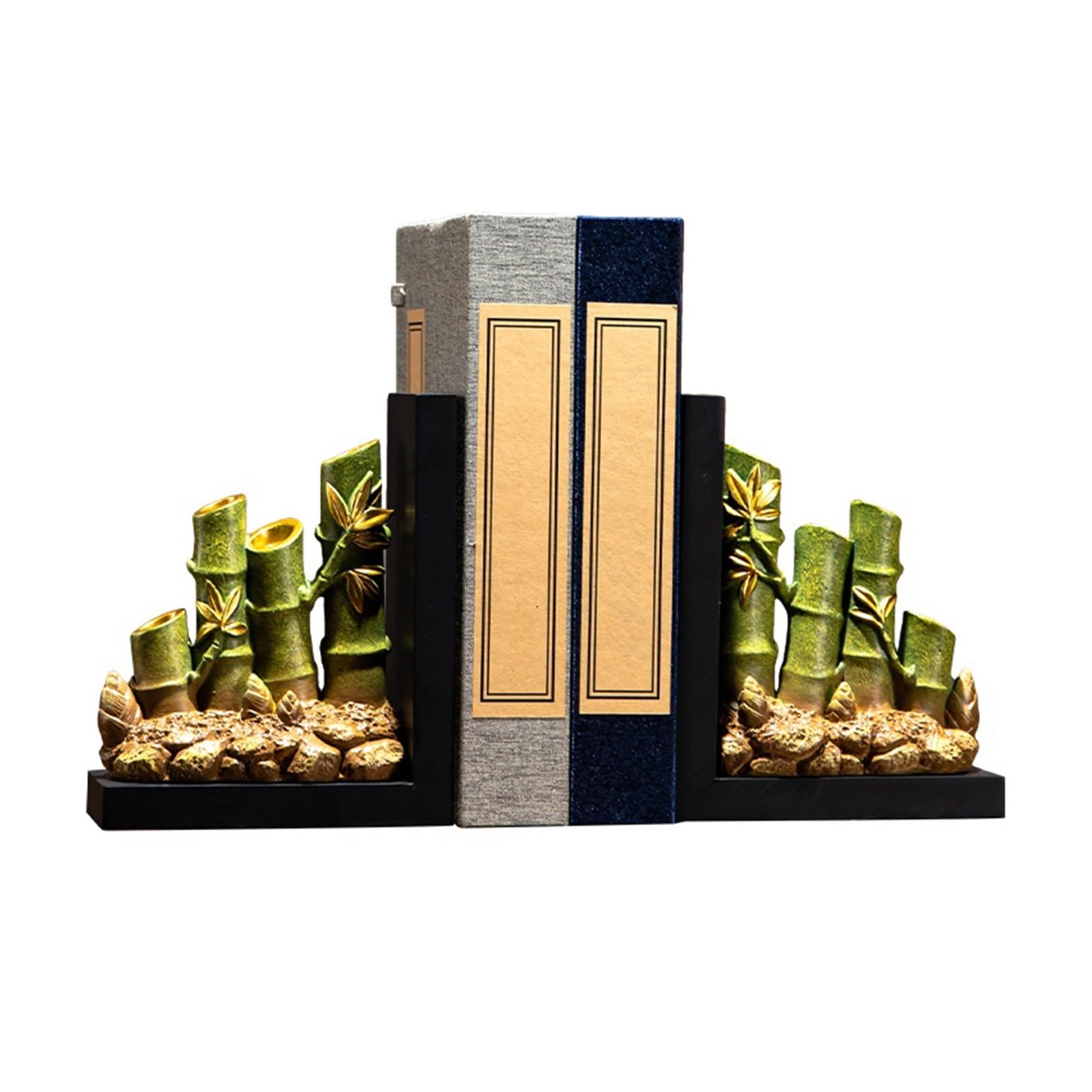 Shelves Home Decorative Chinese desktop Vintage Design Resin Bookshelf Bookends Paper Weights Book Ends Bookend Supports Stoppers Book Support