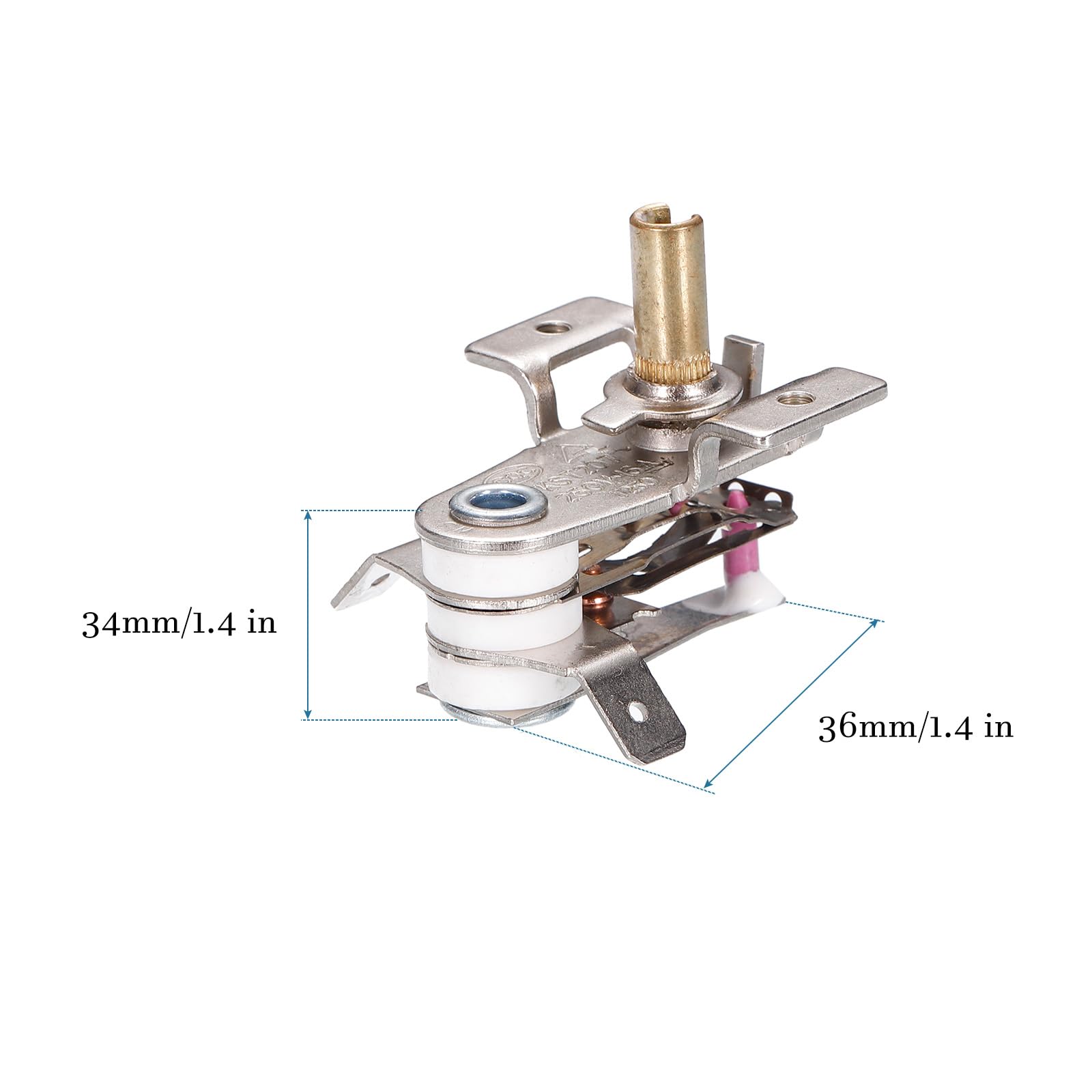 QUARKZMAN AC 250V/125 V 16A 70 stopni Bimetal Regulowana temperatura Ogrzewanie Termostat Piekarnik Termostat Przełącznik do Elektrycznego Grzejnik