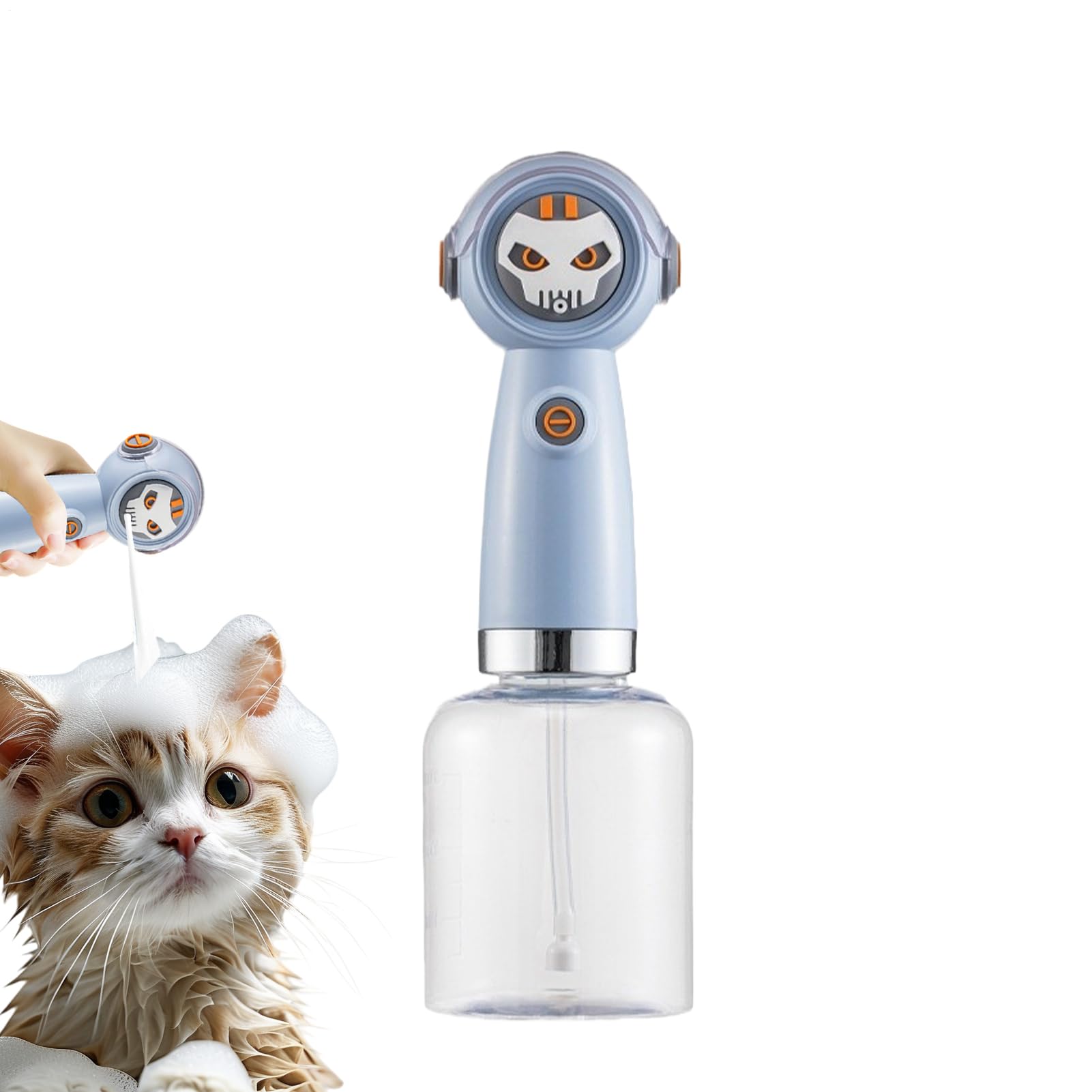 Dispenser mousse auto pour chat et chien à douchette électrique et débit ajustable