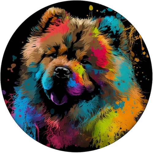 Miniatura 3 de Chow Chow Flames Cute Dog Lover PopSockets Swappable PopGrip