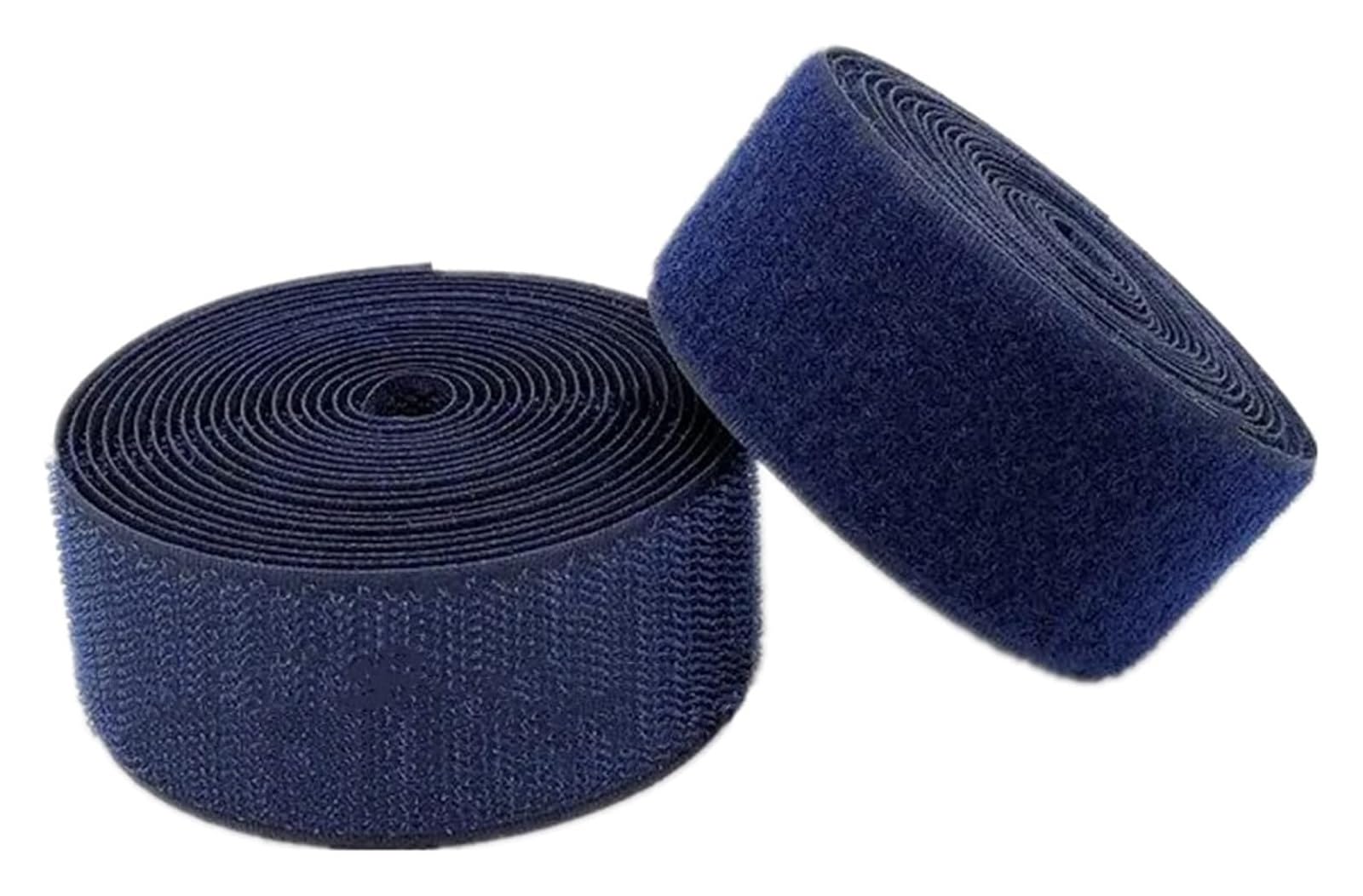 Nastro a Strappo Nastro in for Cucire su Tessuto, 50 mm, Strisce di Nylon Non autoadesive(Navy Blue,50MM x 10 Yards)
