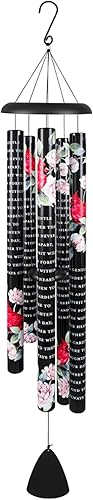 Miniatura 2 de Carson Carillón de viento cardenal "Never Far Apart" de 55 pulgadas, campanillas de duelo - Carillón de viento cardenal para decoración al aire