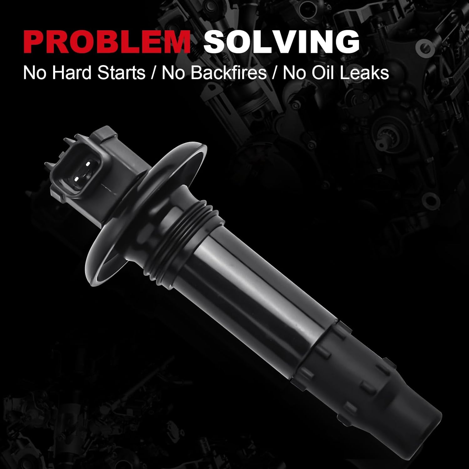 296000307 Ignition Coil Stick Coil For Sea-Doo GTX RXT RXP GTI GTS GTR Wake 130 155 185 215 255 260 HP, 4TEC All Models. Replace# 296000307 290664020 420664020