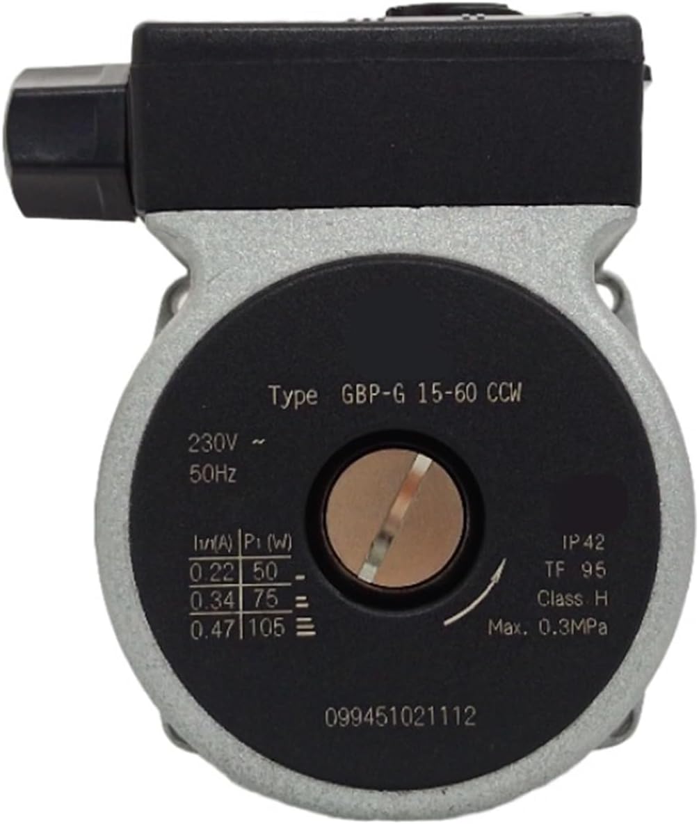 Gas Boiler Part Water Circulation Pump Motor 230V 50Hz for Wall-Mounted Furnace Water Pump Gas Boiler Replacement Parts(60 CCW)