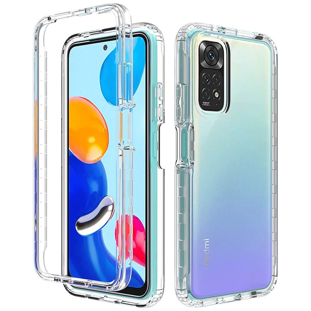 Cover Per Xiaomi Redmi Note 11 Pro 4G/5G – Custodia Sottile Con Cornice TPU E Retro Trasparente – Bianca, Antiurto - 4